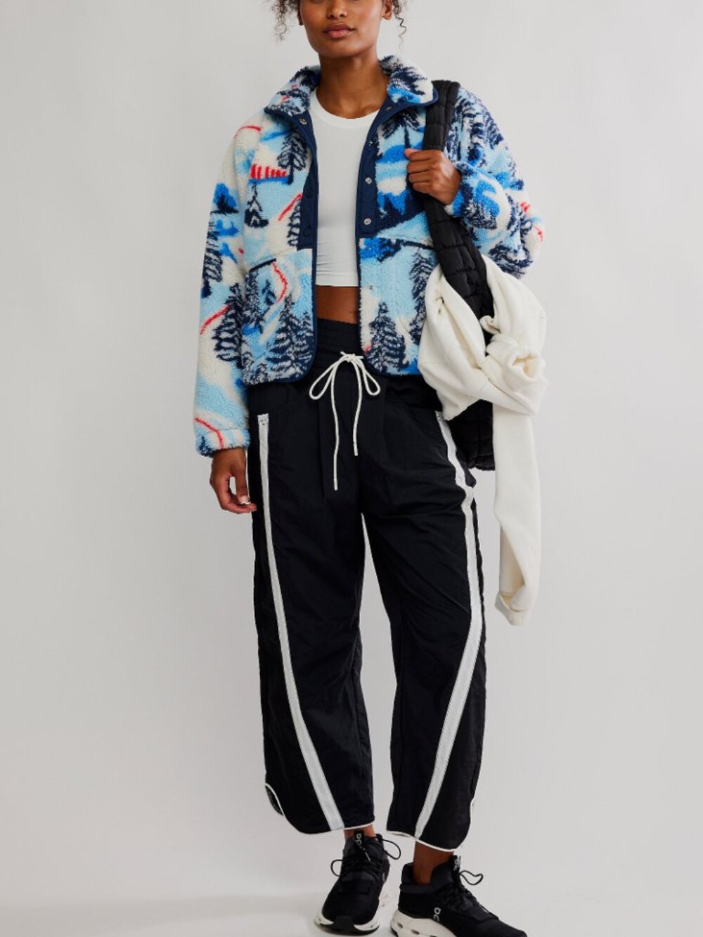 FP MOVEMENT Hit The Slopes Printed Fleece Jacket / Alpine Combo - Picture 6 of 9